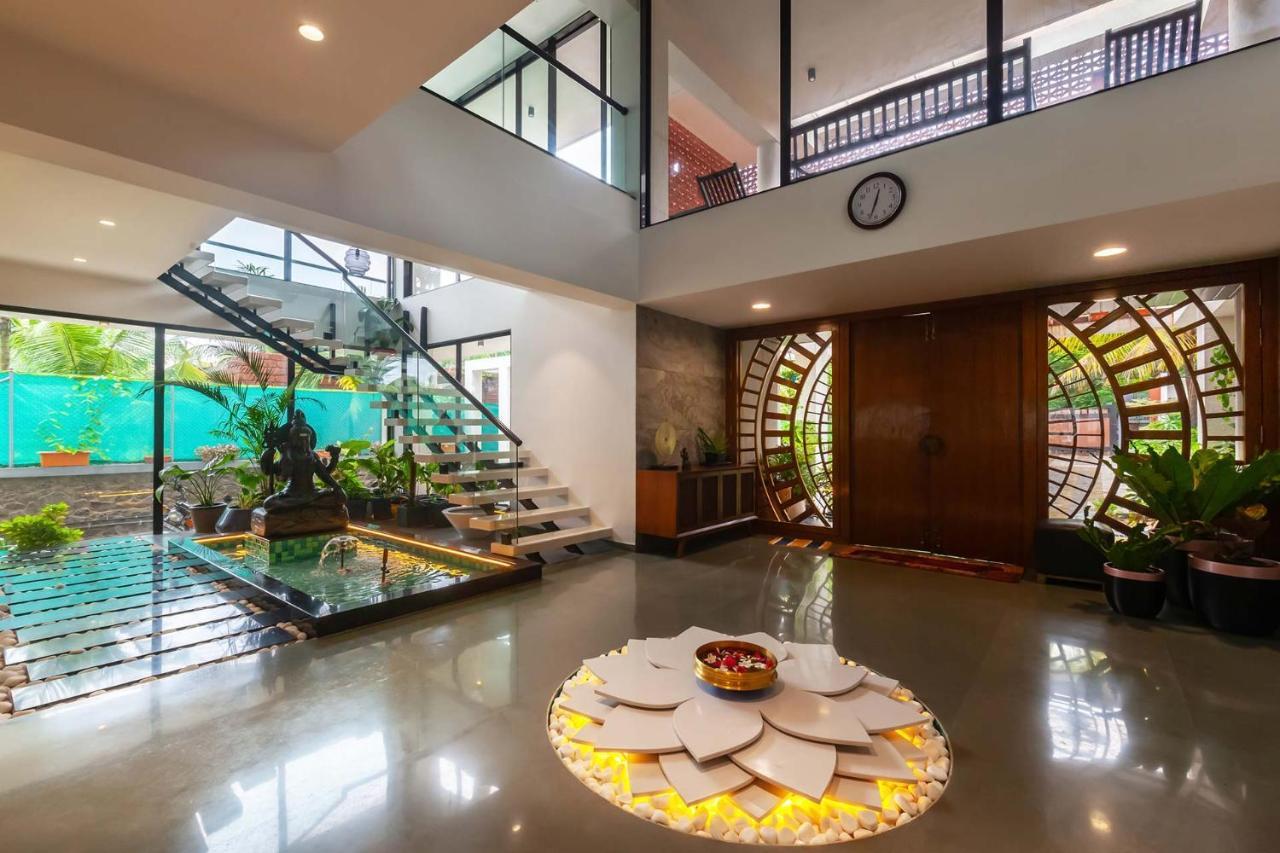 Villa Sereno By Stayvista - An Elegant And Entertaining Retreat Featuring A Swimming Pool, Outdoor Jacuzzi, Modern Interiors, And A Snooker Table Alībāg Ngoại thất bức ảnh